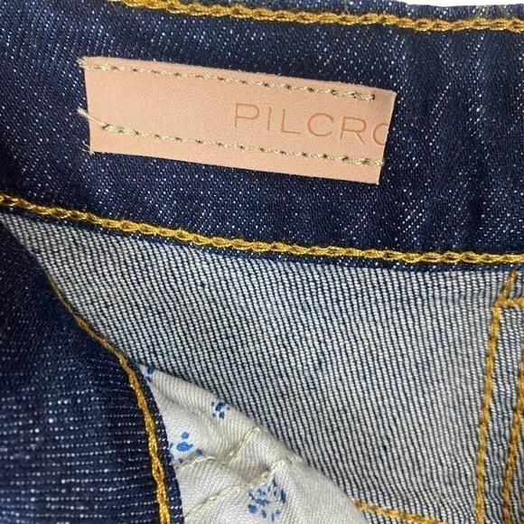 NWT Anthropologie Pilcro the slit straight jeans high rise size 25 - Picture 13 of 15